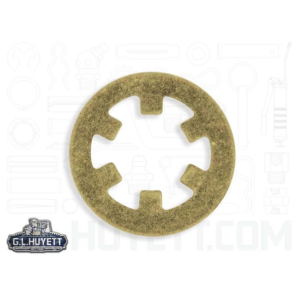 Rotor Clip External Push-On Retaining Ring, Steel Zinc Yellow Finish, 1/4 in Shaft Dia TY-025-ZD - main